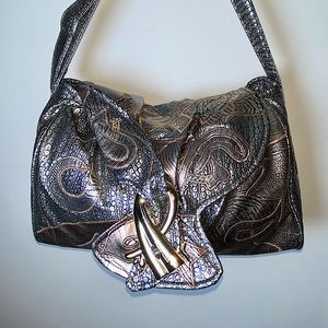 Vintage Metallic rose gold Alentino NAS bag